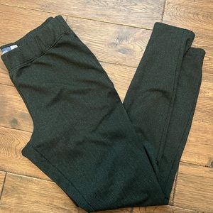 Old Navy Large Tall Stevie Knit Pants - Dark green herringbone
